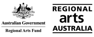 Australian Government crest logo with Regional Arts Australia text