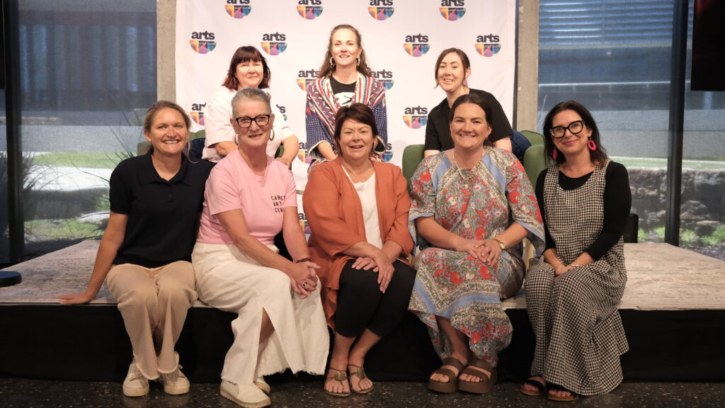 Image of Regional Arts Network group from Ravensthorp, Hopetoun, and Esperance meeting in Margaret River
