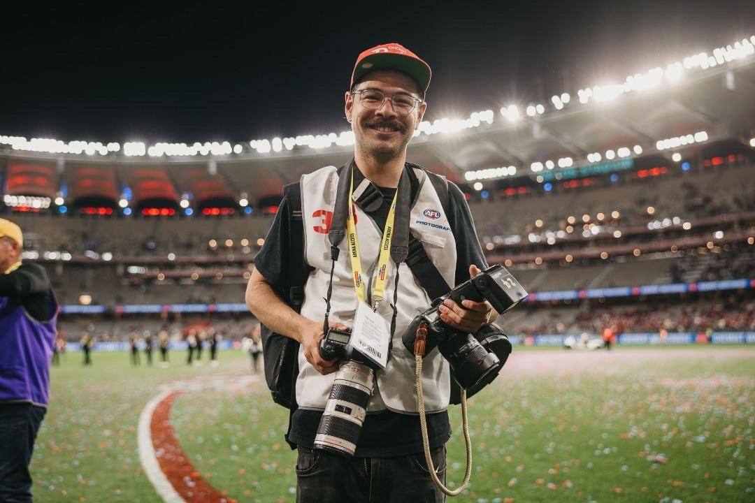 Halim Mellick at the 2021 AFL grand final. Photo by Jarred Seng.