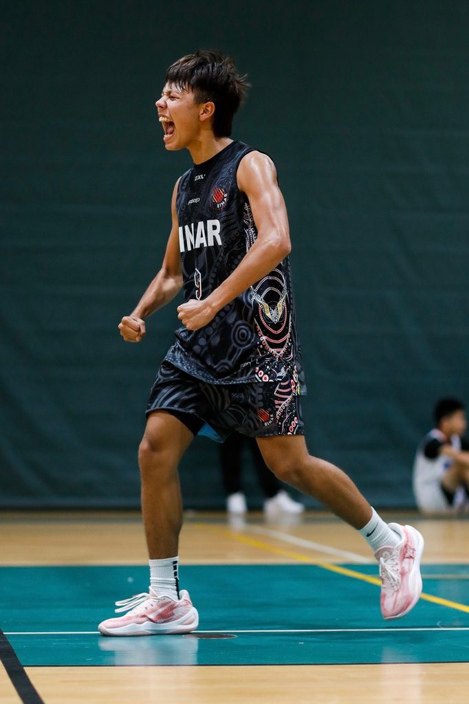 Binar athlete Zayde Parriman winning the Asia Pacific Cup in 2024. Halim went to school with Zayde’s mother in Broome. 