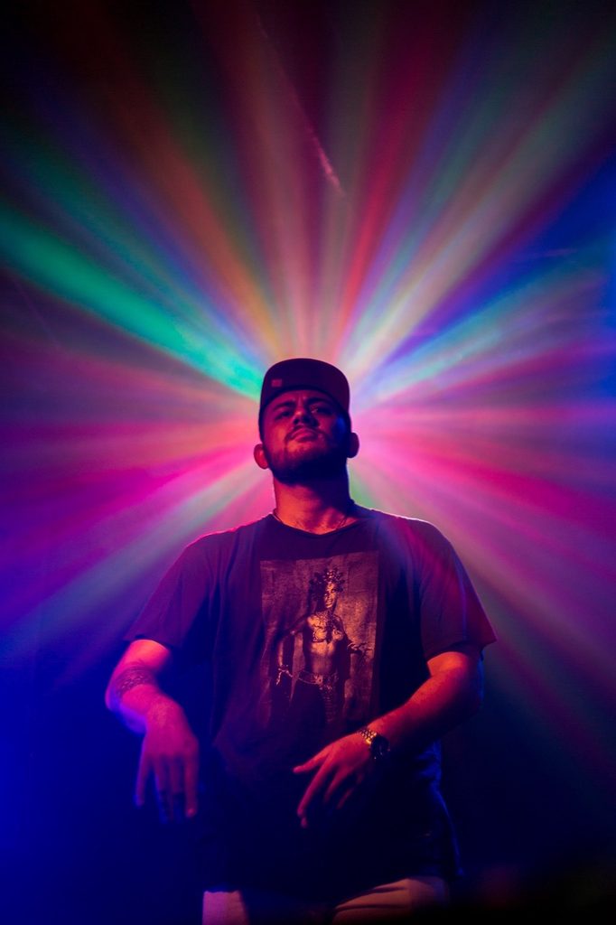 Rapper Cortext photographed performing in Perth photo by Halim Mellick