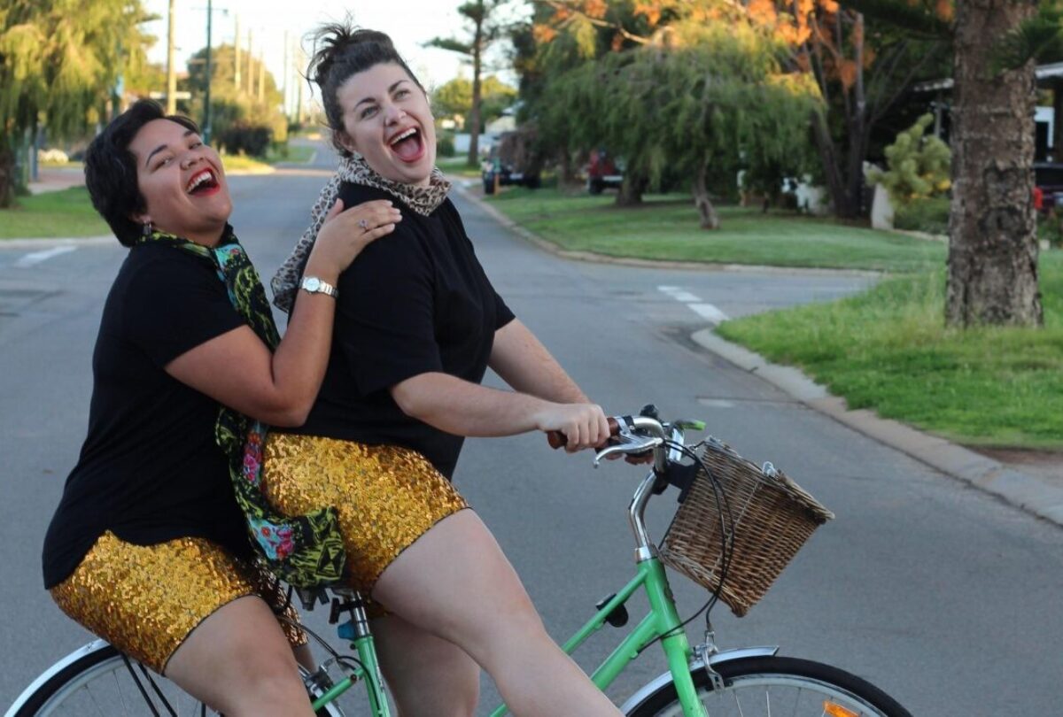 Rosie Sitorus and Kellee Aberg in Fat Girls in Bike Shorts